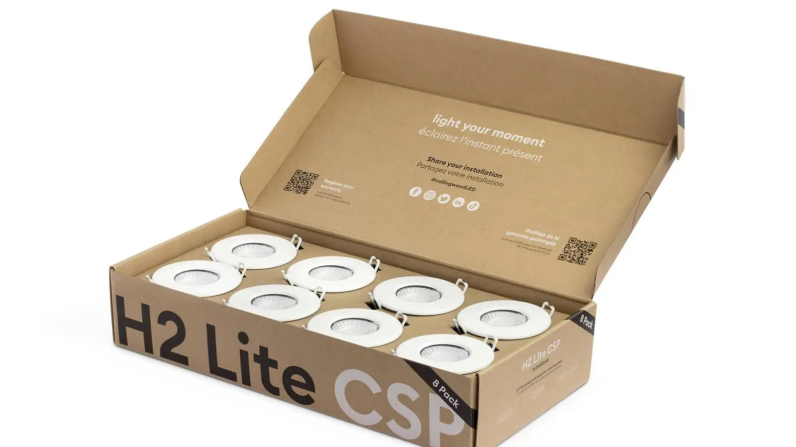 Why the Collingwood H2 Lite CSP 8 Pack is the Ultimate Fire-Rated LED Downlight Solution