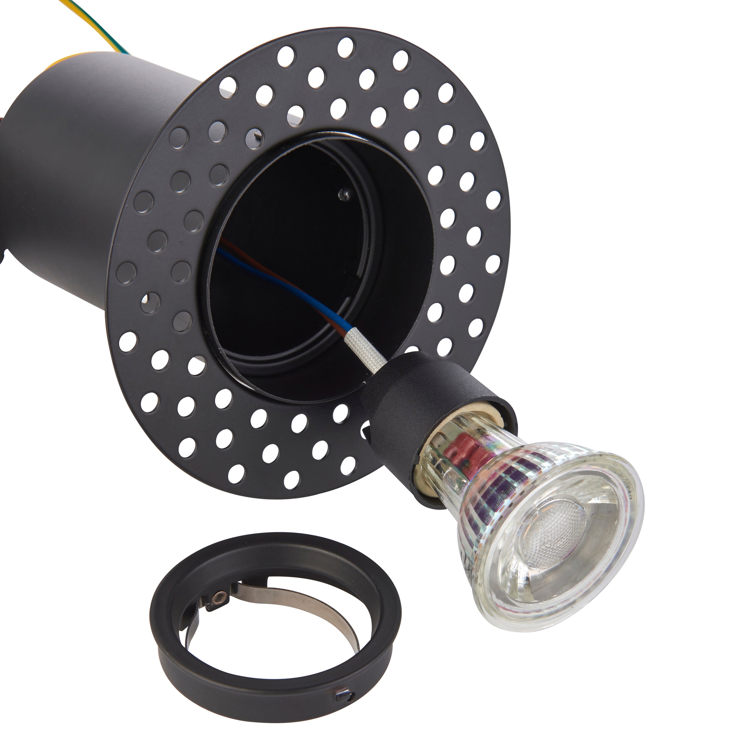 Saxby Lighting Ravel Black trimless Fire Rated Downlight 50W 103028