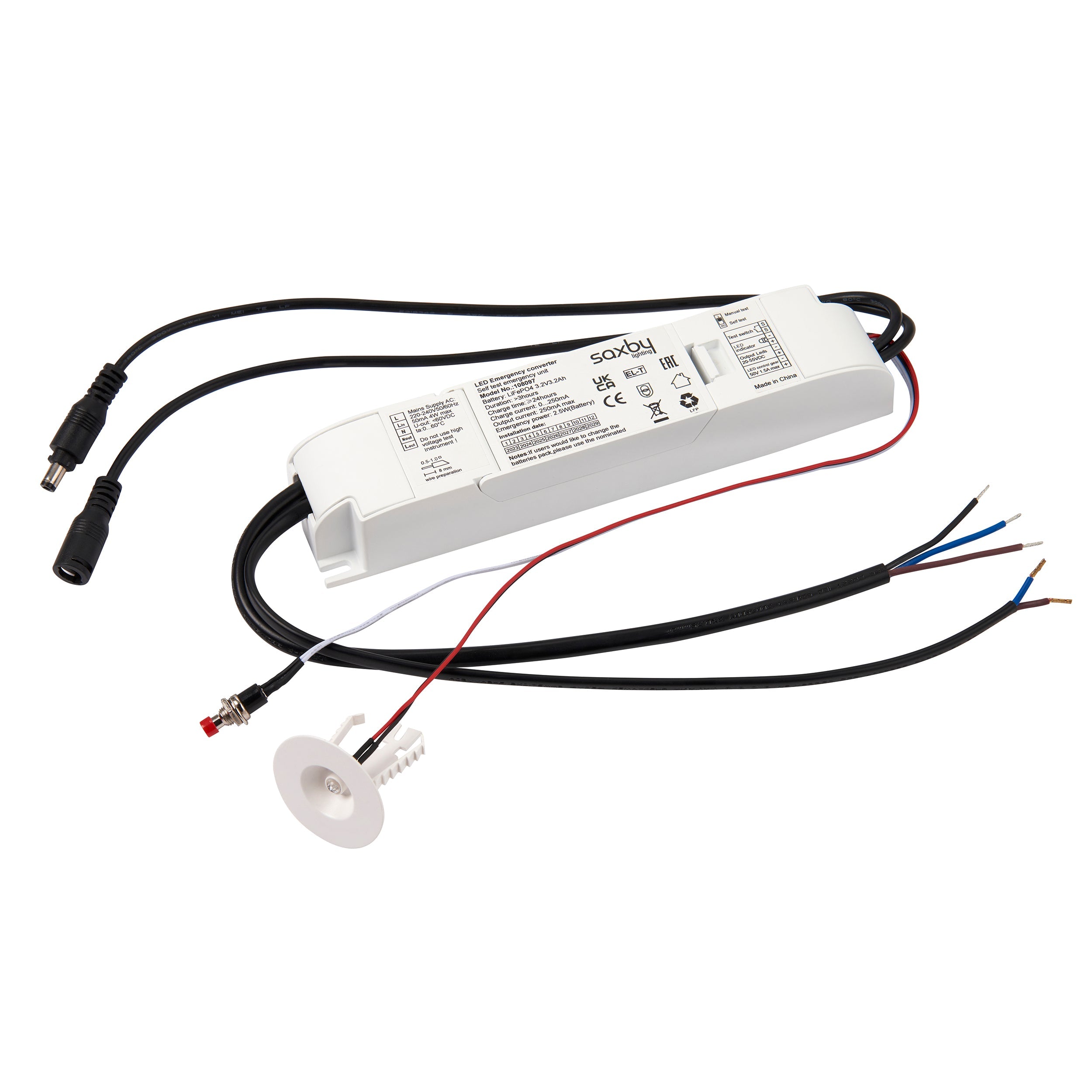 Saxby Lighting EM KIT standard & Self Test 2-in-1 108097