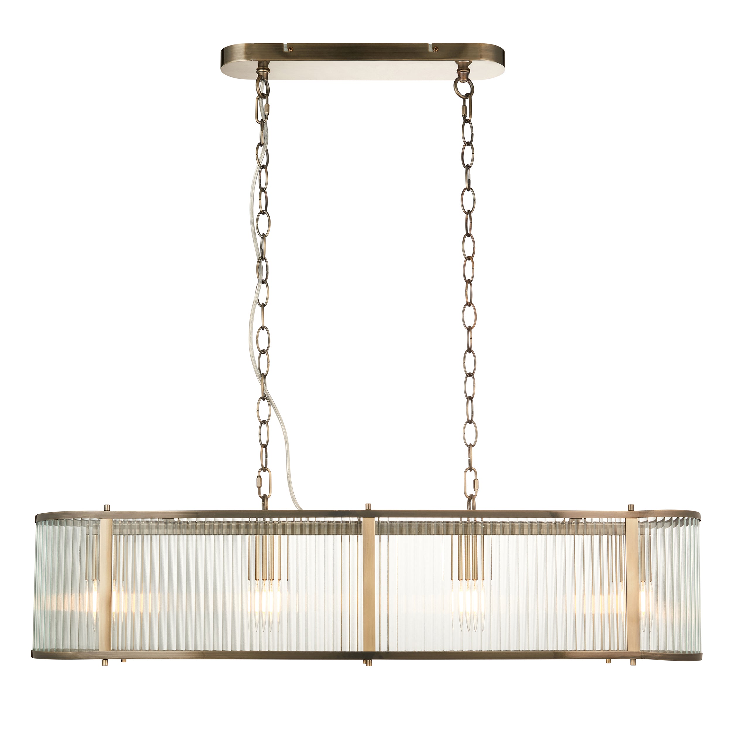 Endon Ridgeton 4lt Linear Pendant 110945