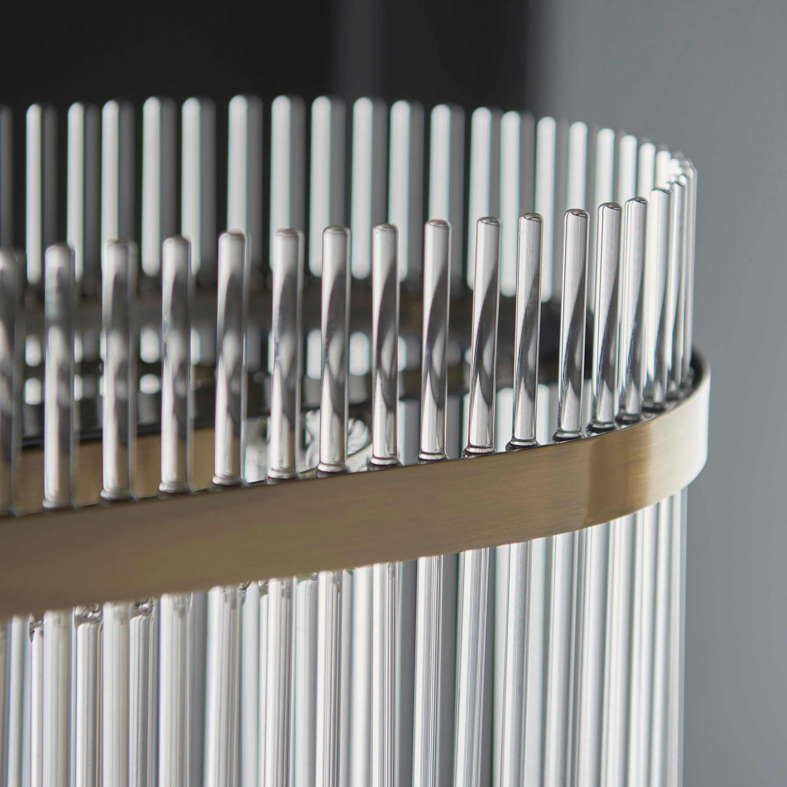 Endon Marietta 4lt Linear Antique Brass Pendant 112573