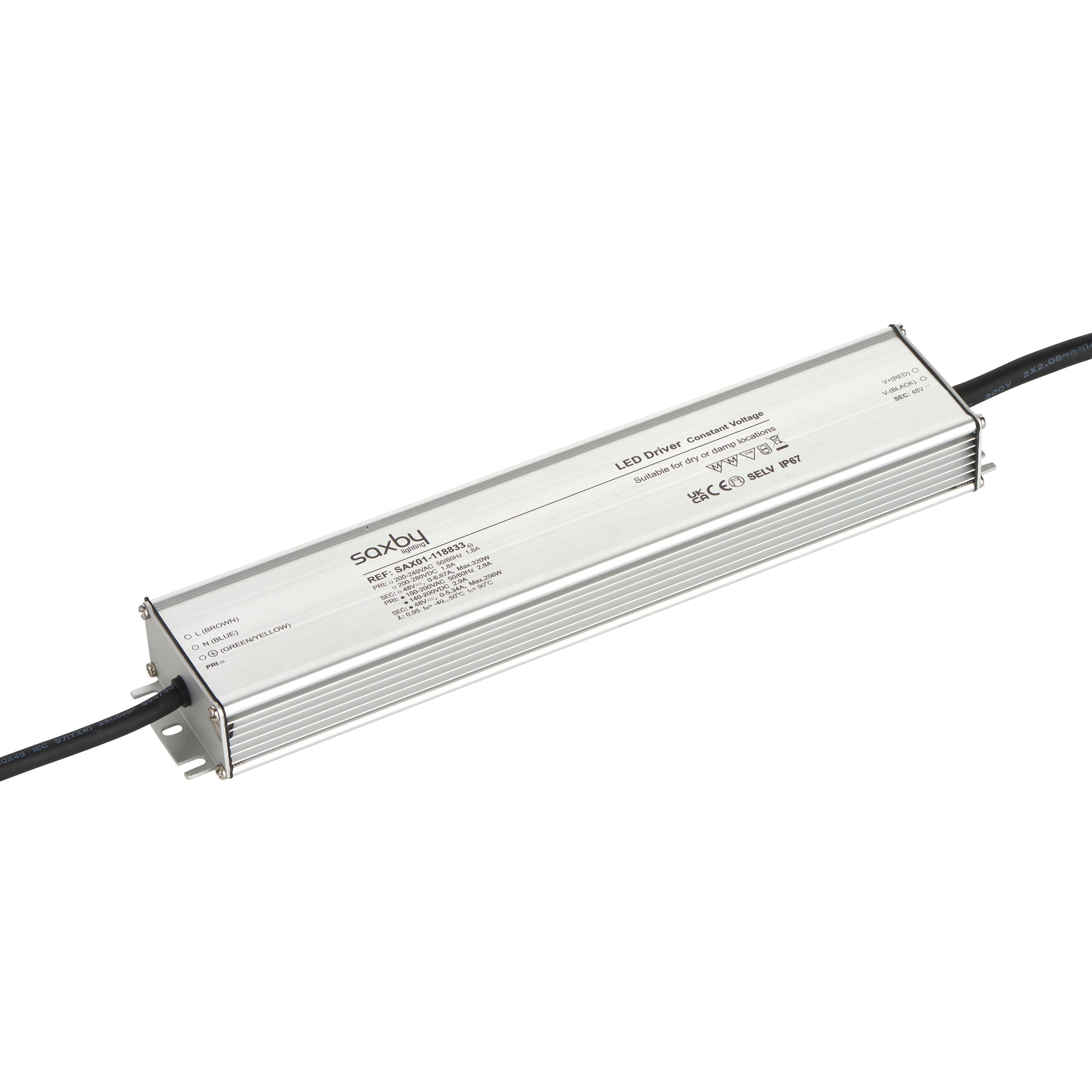 Saxby Lighting LED Driver Constant Voltage IP67 48V 320W 118833