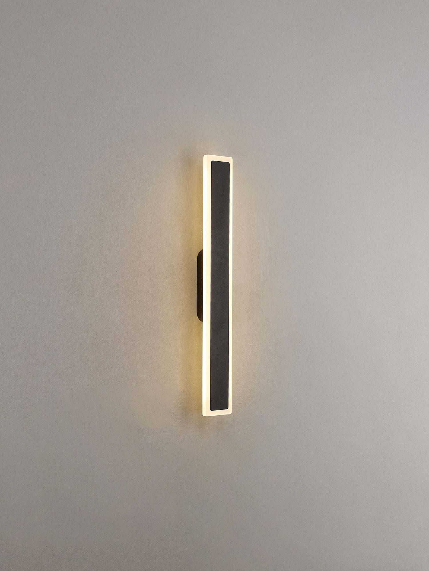 Lightologist Nordic Black 60cm Rectangular Outdoor Wall Lamp LO17480BL3
