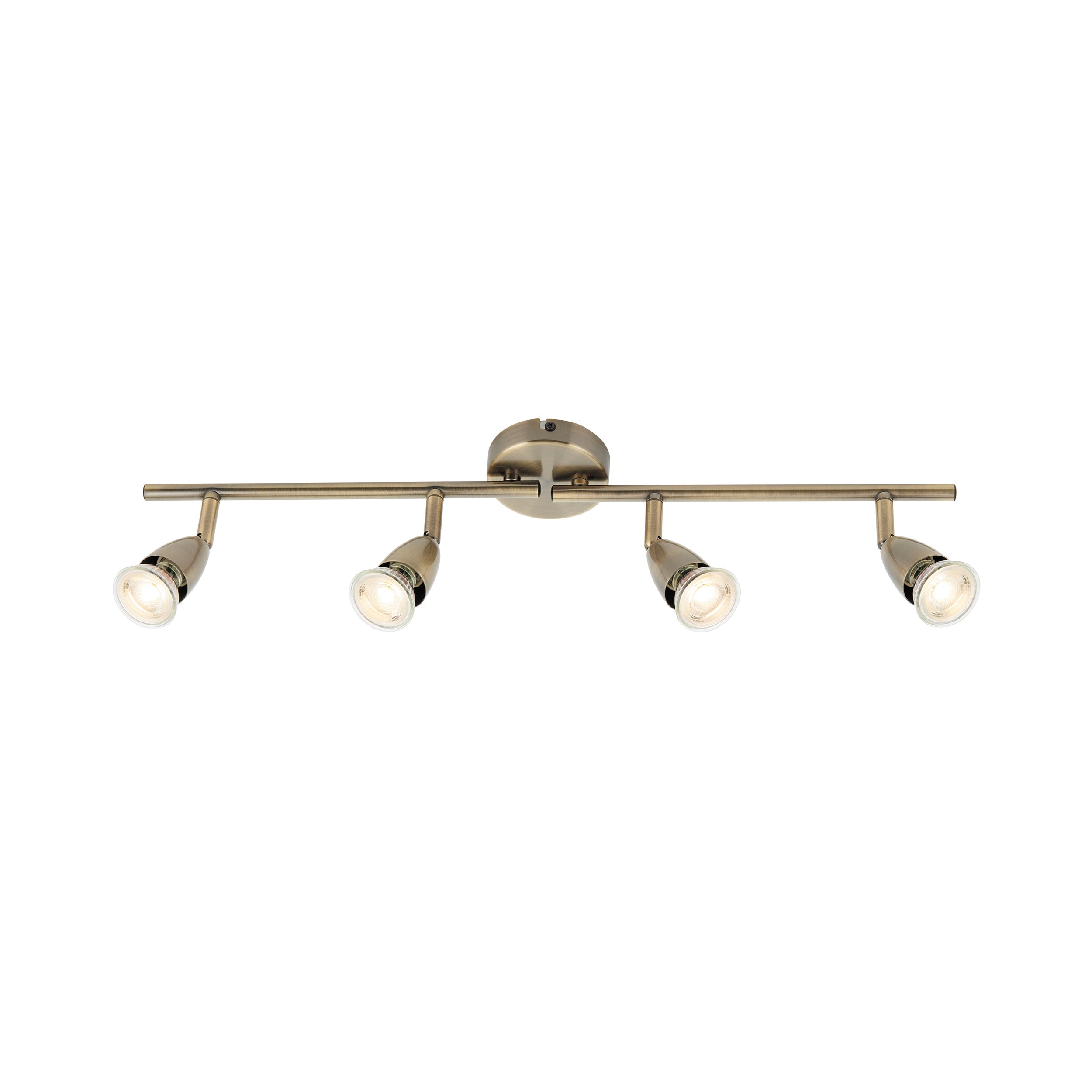 Saxby Lighting Amalfi 4lt Bar - Antique Brass 60992