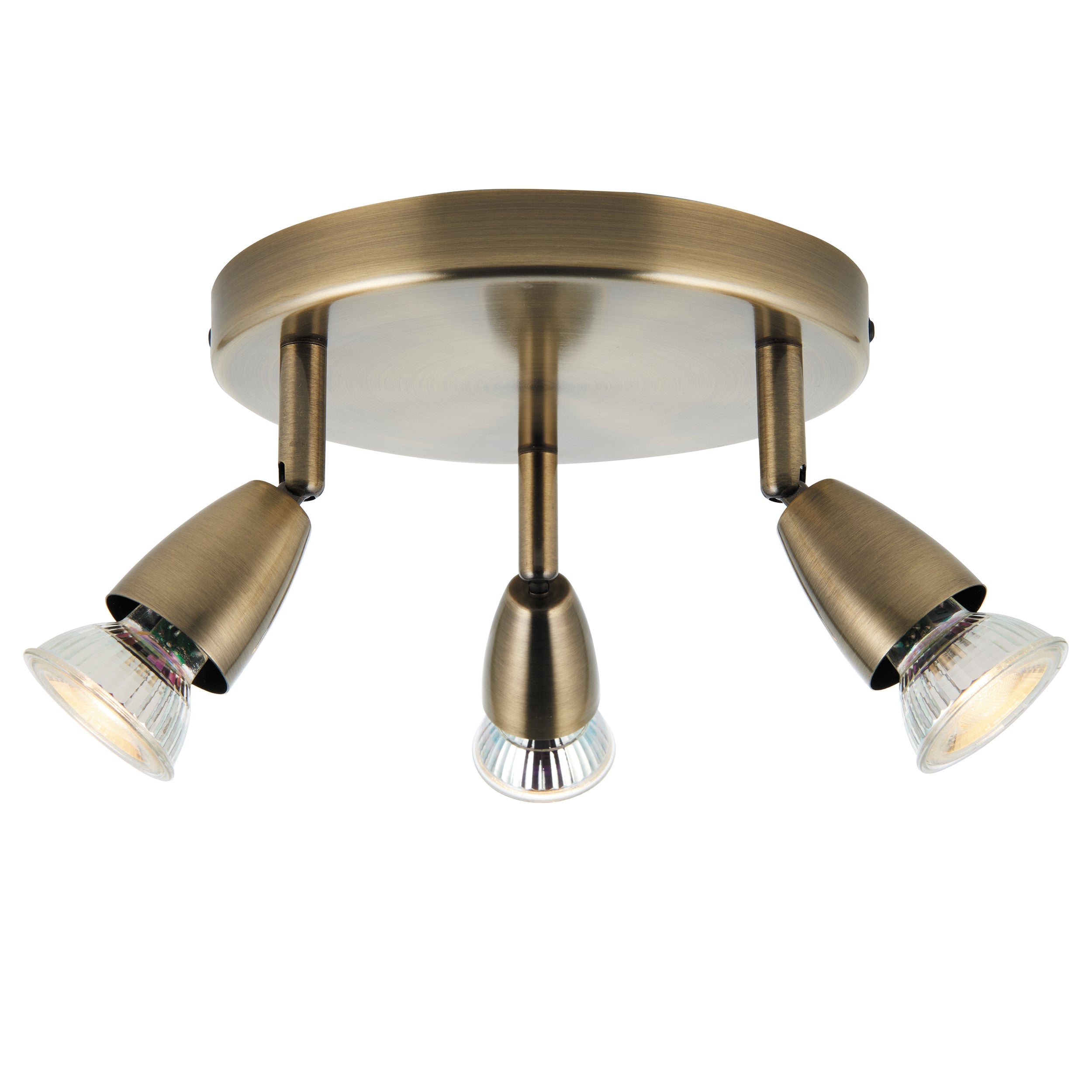 Saxby Lighting Amalfi 3lt Round - Antique Brass 60997