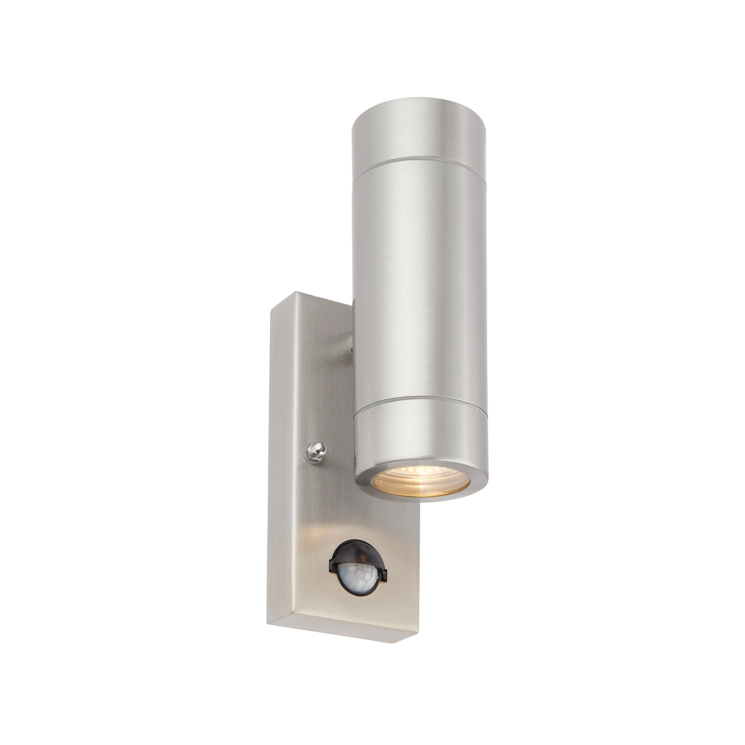 Saxby Lighting Atlantis PIR 2lt Wall Marine Grade IP44 - Stainless Steel 73445