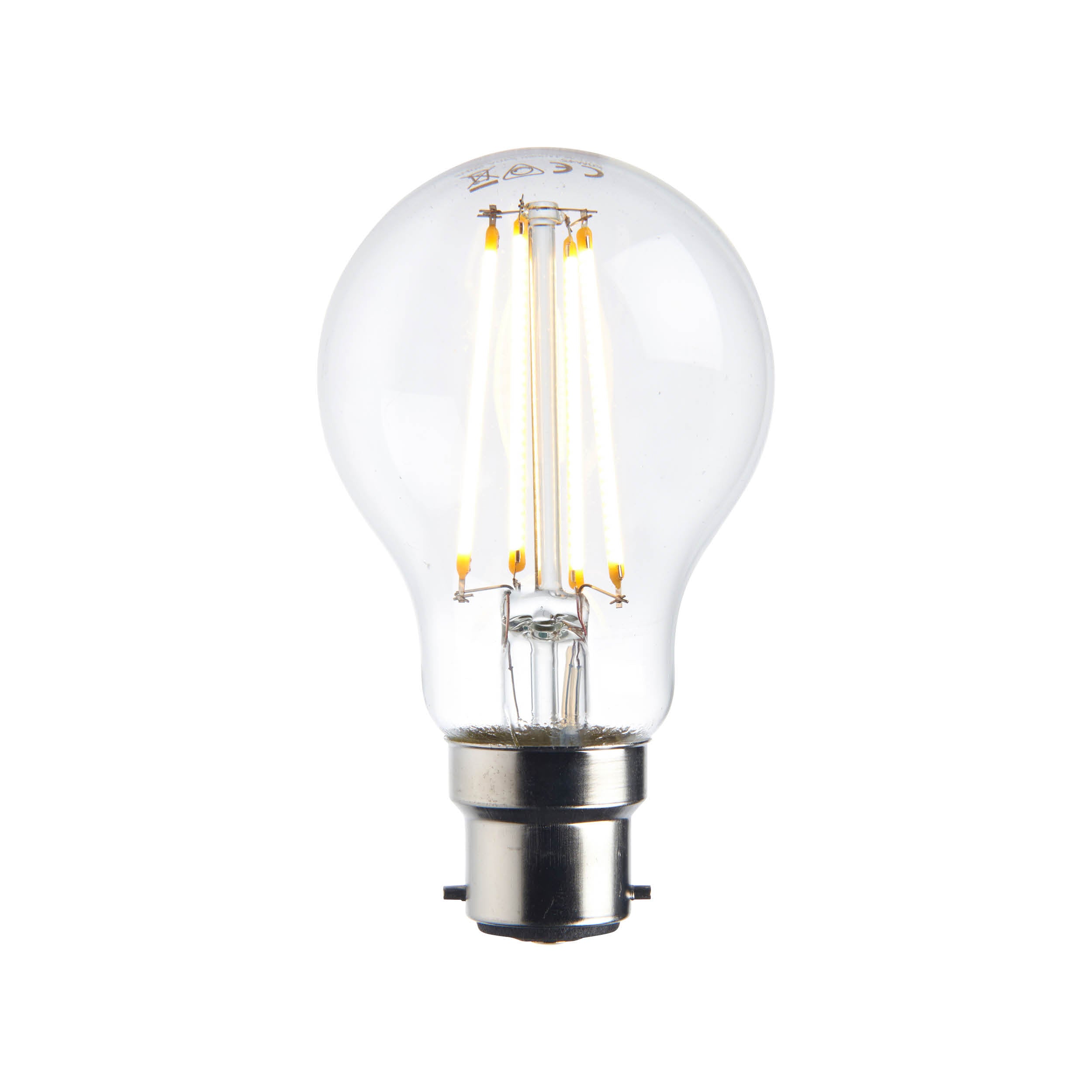 Saxby Lighting B22 LED FILAMENT GLS 8W | 1100LM | 138LM/W | 2700K | Dimmable 76800