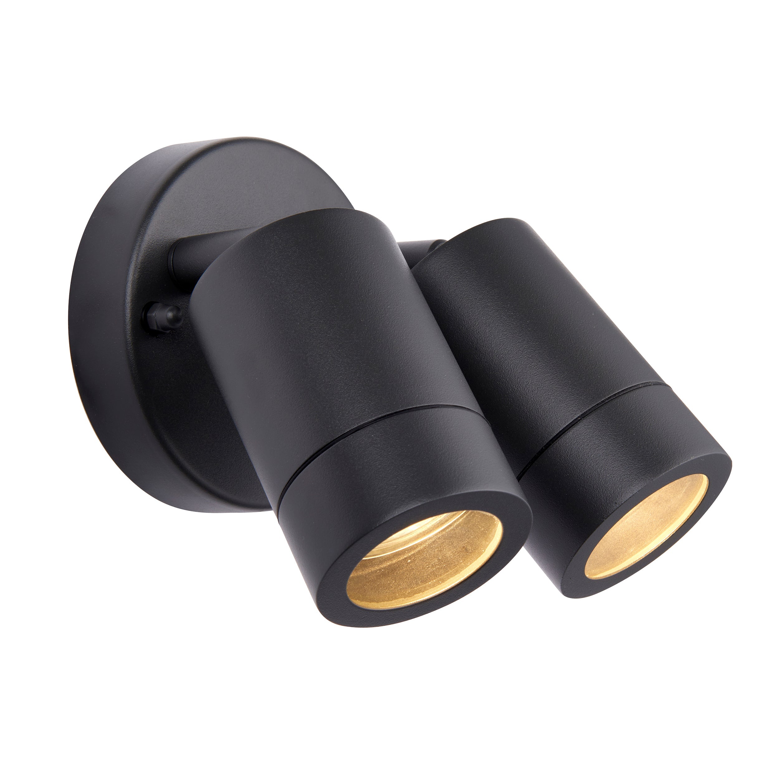 Saxby Lighting Palin 2lt Wall Spot IP44 - Anthracite Grey 78417