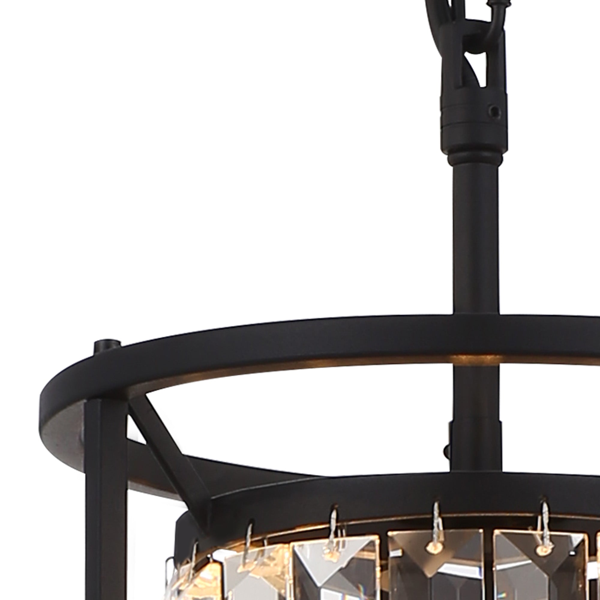 Lightologist Balmoral Single Pendant Satin Black / Clear Crystal LO191053