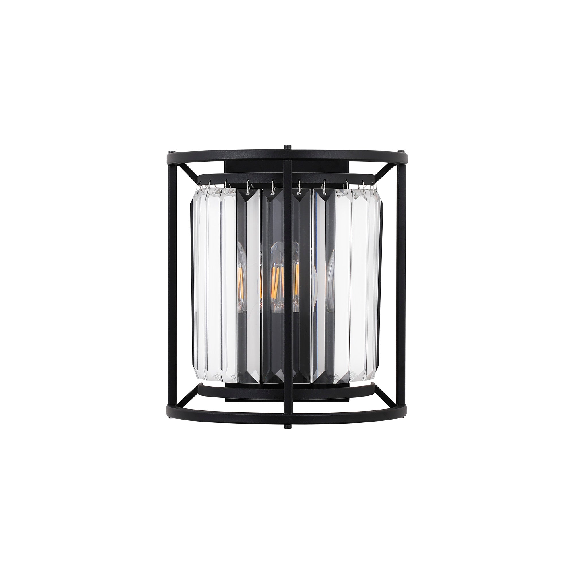 Lightologist Balmoral Wall Lamp Satin Black / Clear LO191143