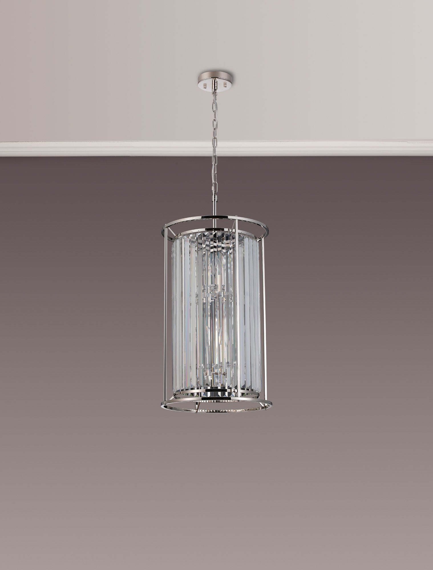 Lightologist Balmoral 2 Tier Pendant Light Polished Nickel / Clear LO191203