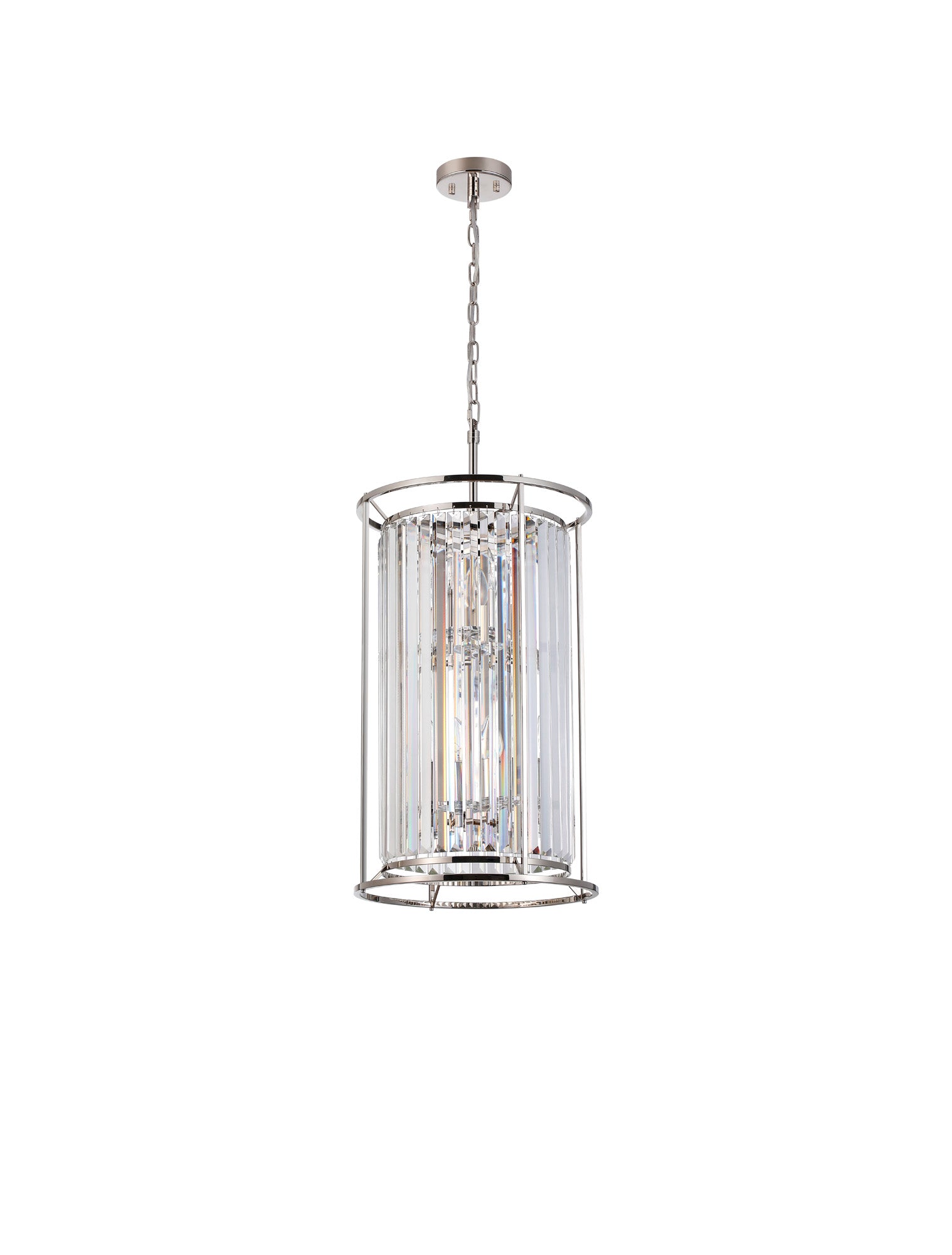 Lightologist Balmoral 2 Tier Pendant Light Polished Nickel / Clear LO191203