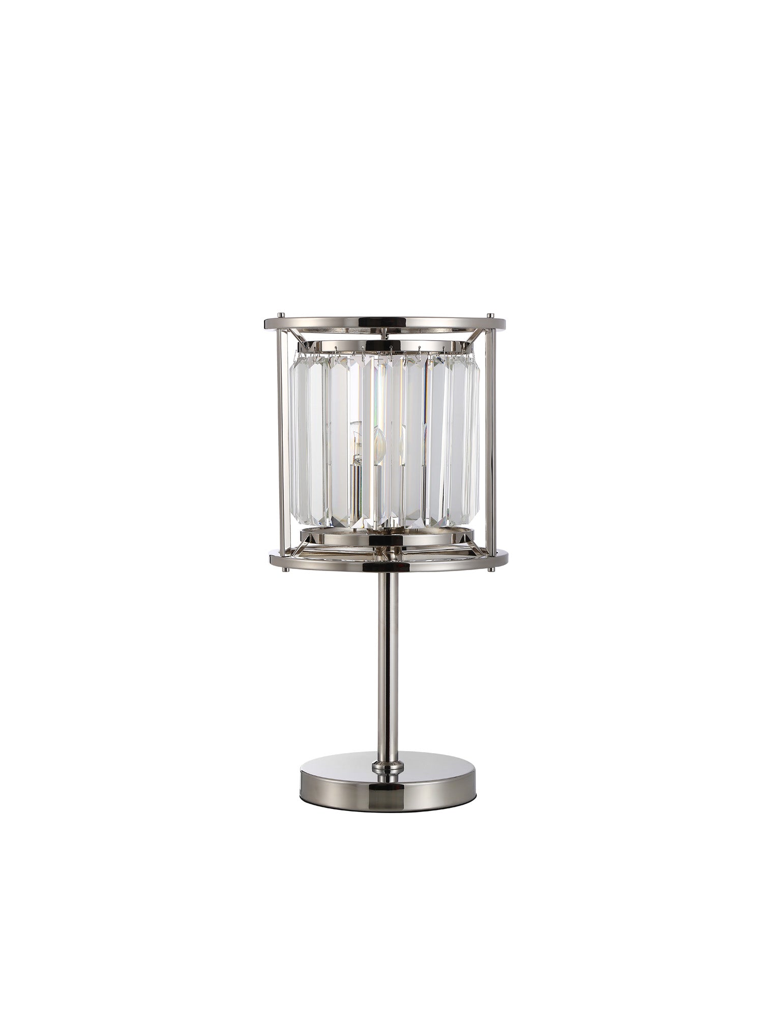 Lightologist Balmoral Table Lamp Polished Nickel / Clear LO191263