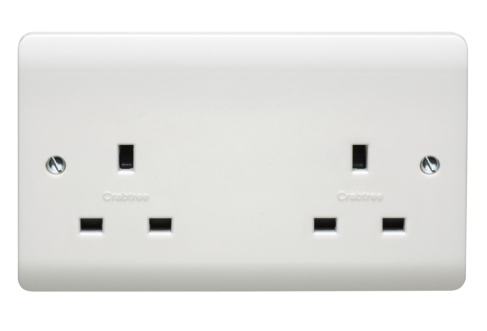 Crabtree Instinct 13A 2G Unswitched Socket Cr1257