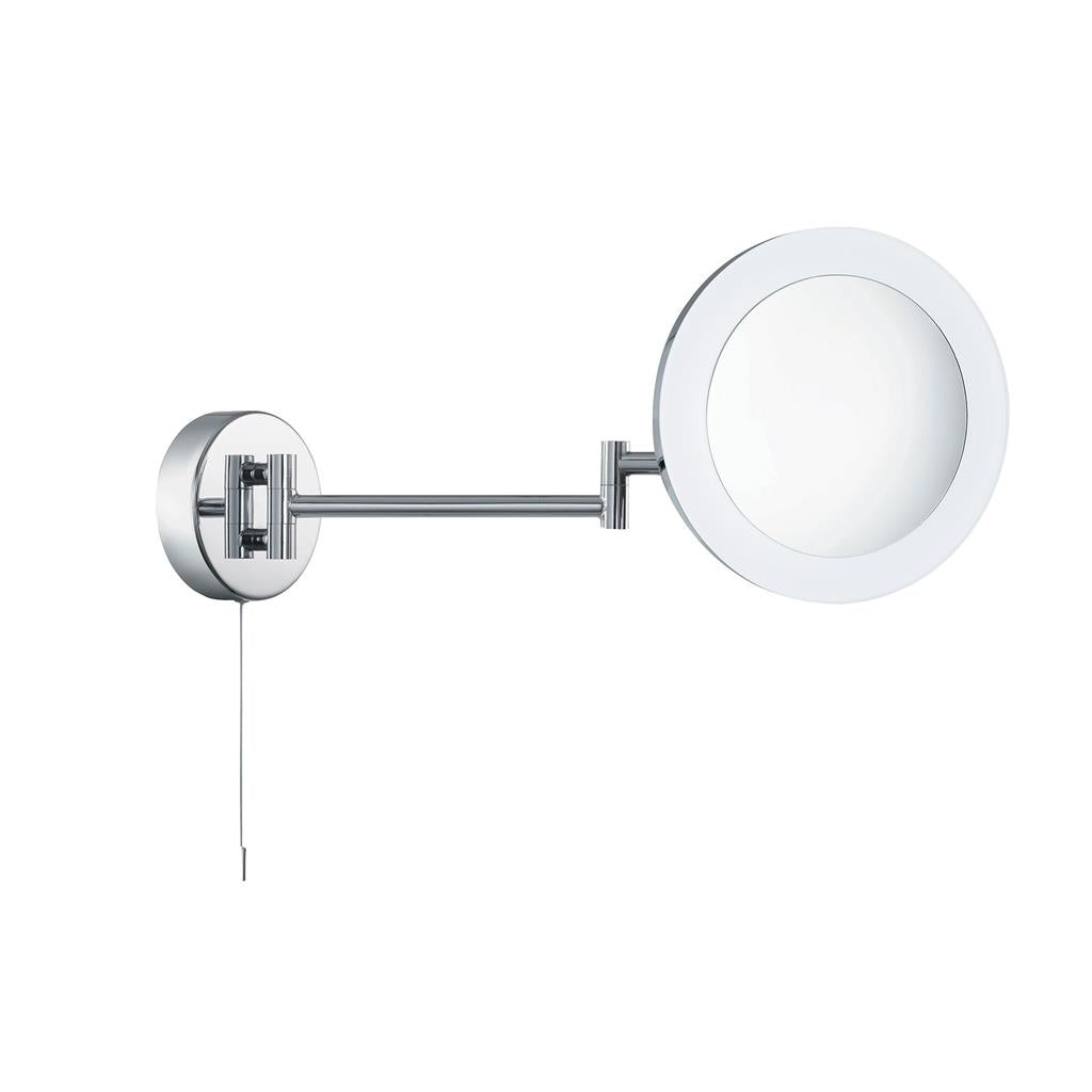 Searchlight Bathroom Mirror - Shaving Mirror, 3 X Magnification, Ip44, Chrome, Frosted Outer 1456Cc