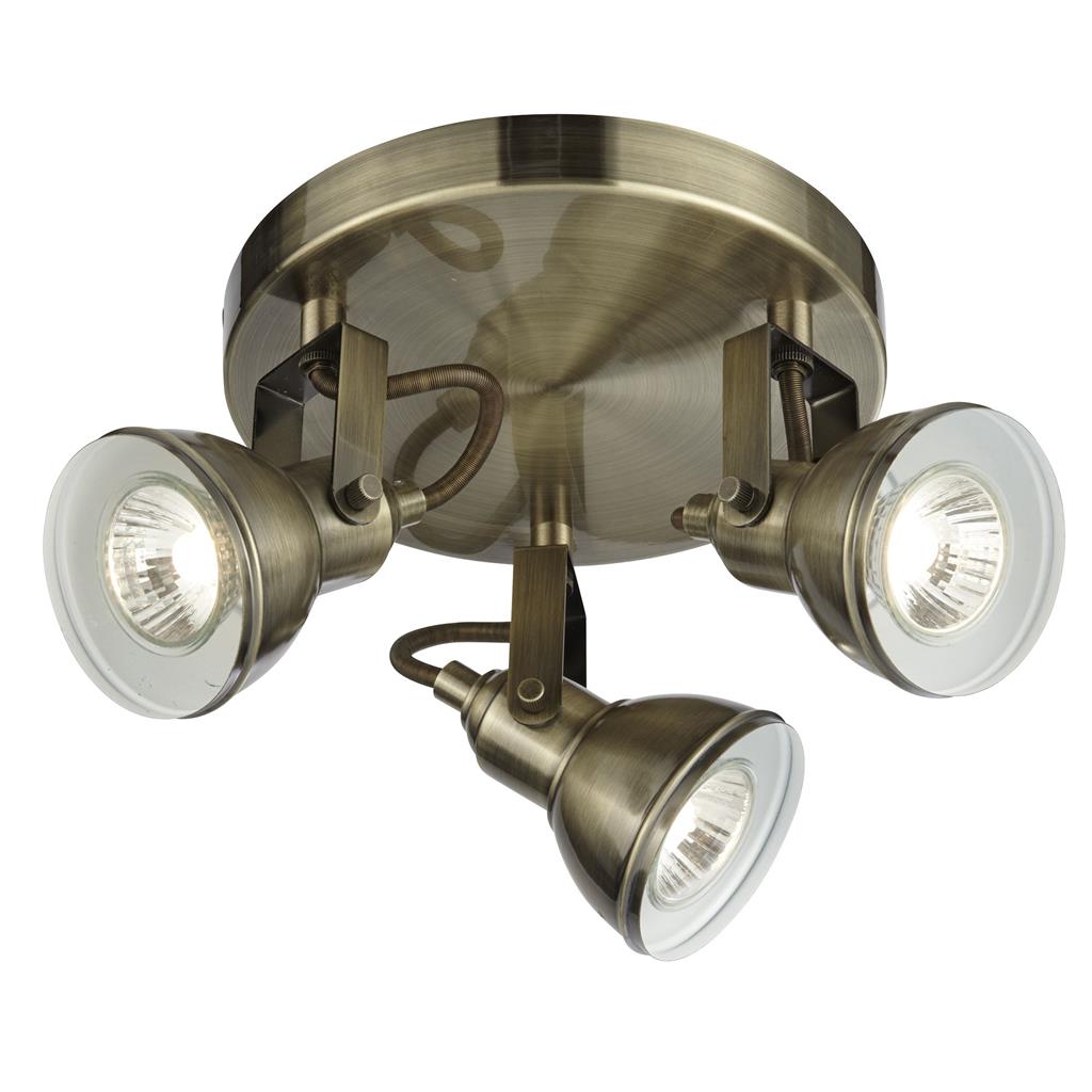 Searchlight Focus - 3Lt Spotlight Disc, Antique Brass 1543Ab