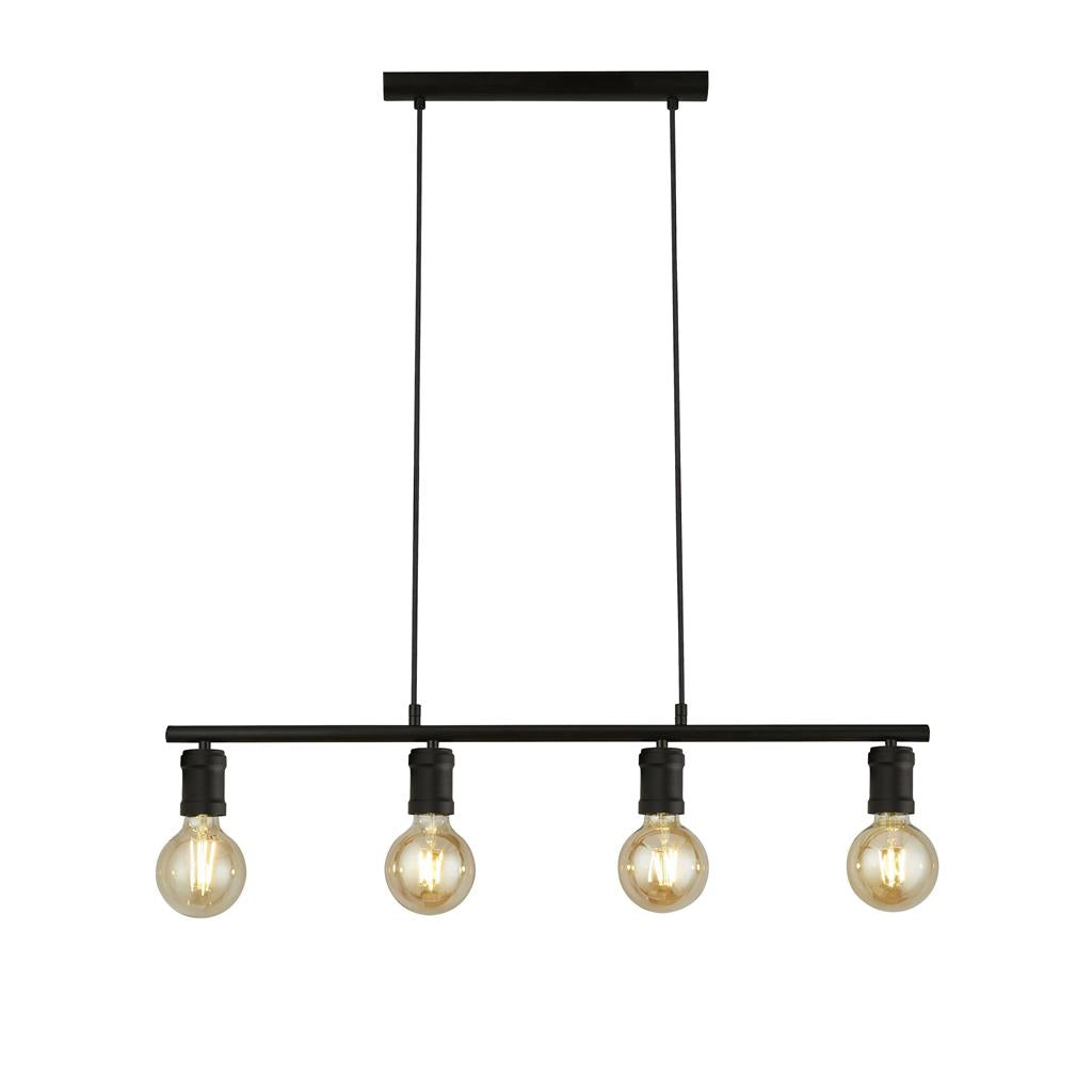 Searchlight Dance 4Lt Bar Pendant, Sand Black 45201-4Bk
