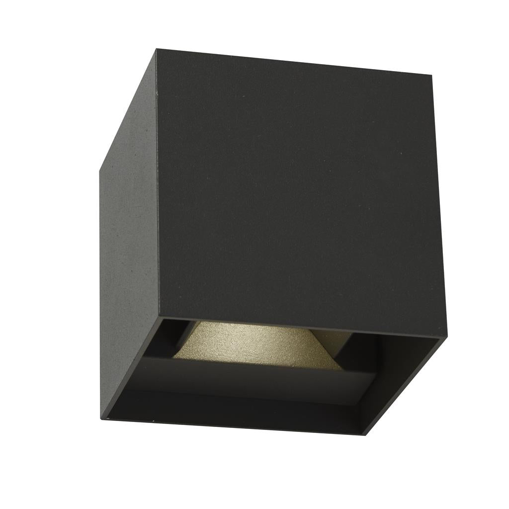 Searchlight Outdoor Led Wall Light With Adjustable Shutters - Black 4632Bk