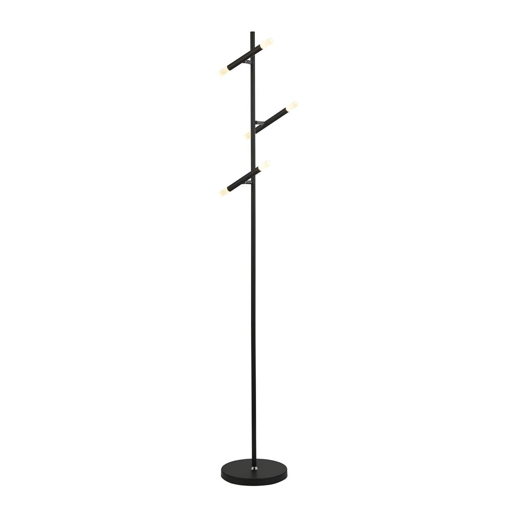 Searchlight Wands 3Lt Led Floor Lamp - Black 4869Bk