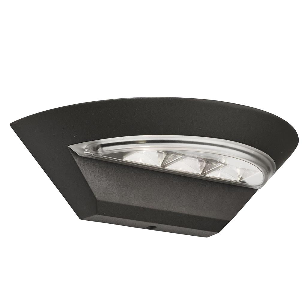 Searchlight Led Outdoor Semi-Circle Wall Bracket - Dark Grey 5122Gy