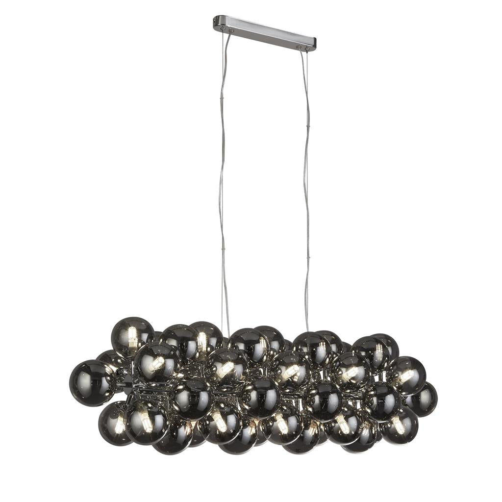 Searchlight Berry 25Lt Smoked Glass Pendant 52131-25Sm