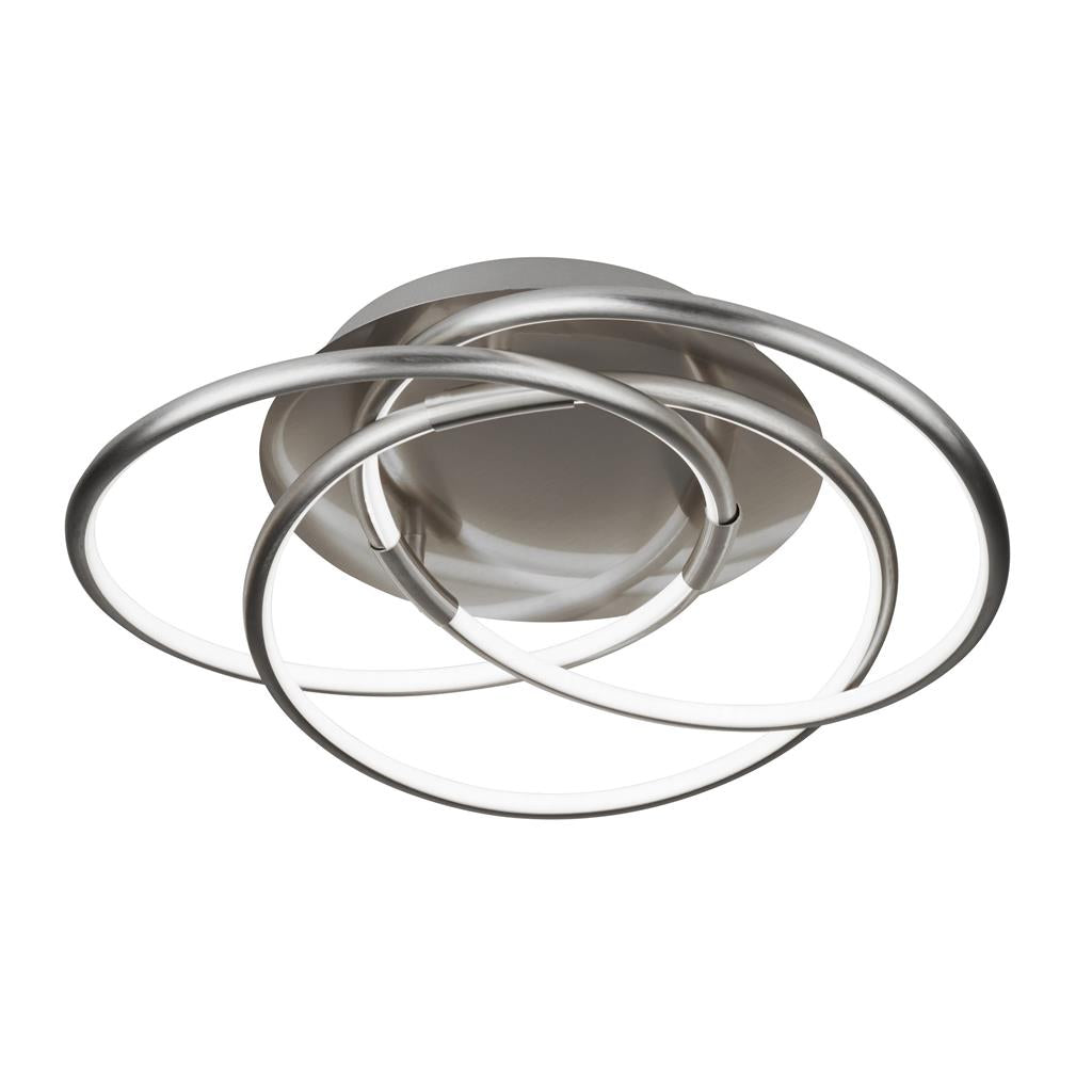 Searchlight Magic Led Flush Light, Satin Silver 5501Ss