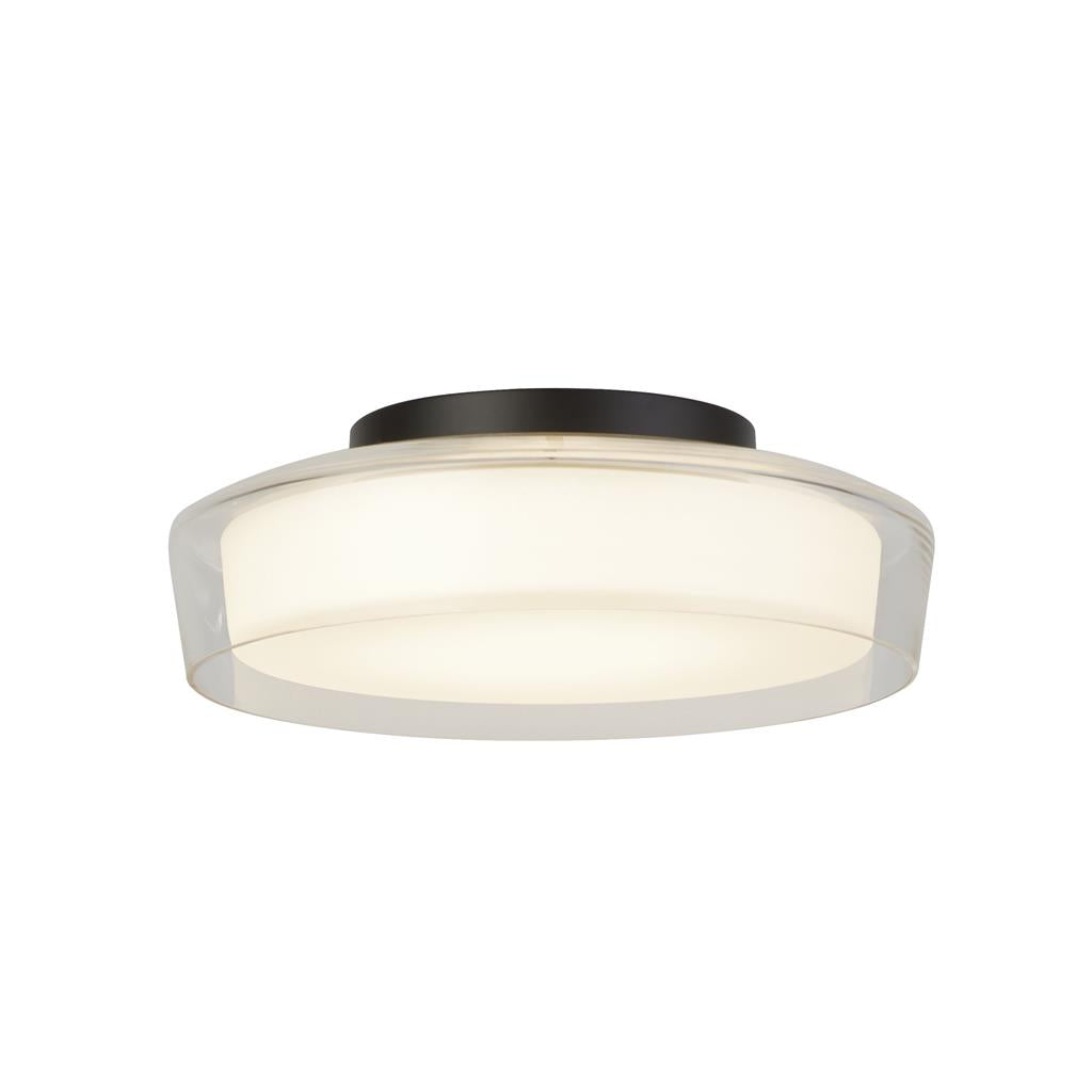 Searchlight Puck 1Lt Bathroom Ceiling Light, Matt Black 60961Bk