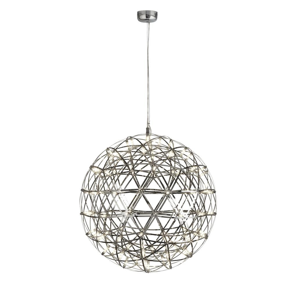 Searchlight Galaxy Chrome Led Metal Ball Pendant - 600Mm 6503-600-Led
