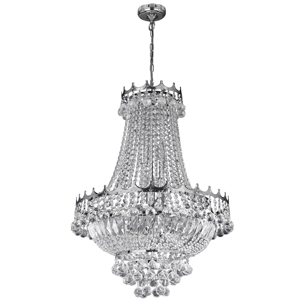 Searchlight Versailles - 9Lt 52Cm Chrome Chandelier Cw Xtal 9112-52Cc