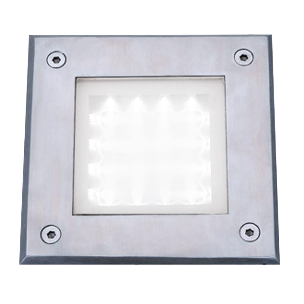 Searchlight Led Outdoor&Indoor Recessed Walkover Square Stainless Steel - White Led 9909Wh
