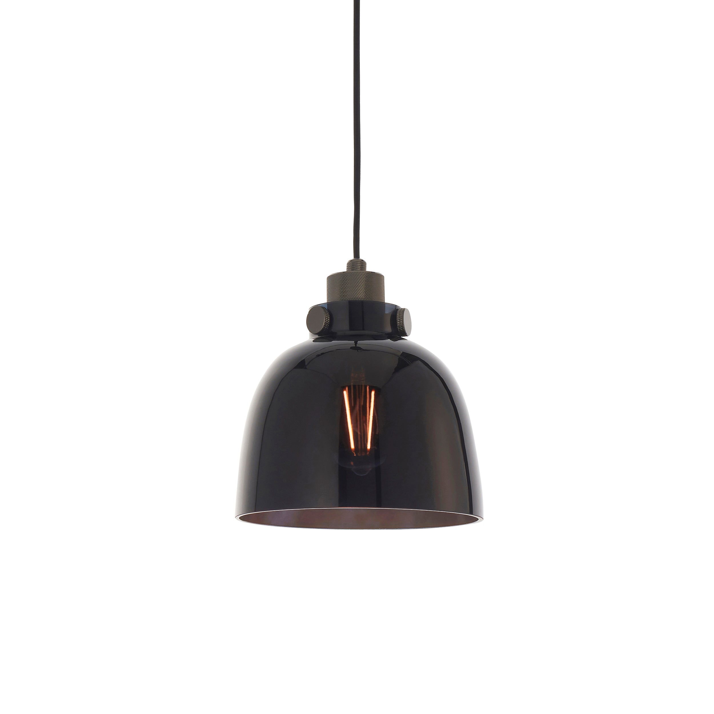 Lightologist Black tinted glass & black chrome plate Single Pendant Light WIN1380955