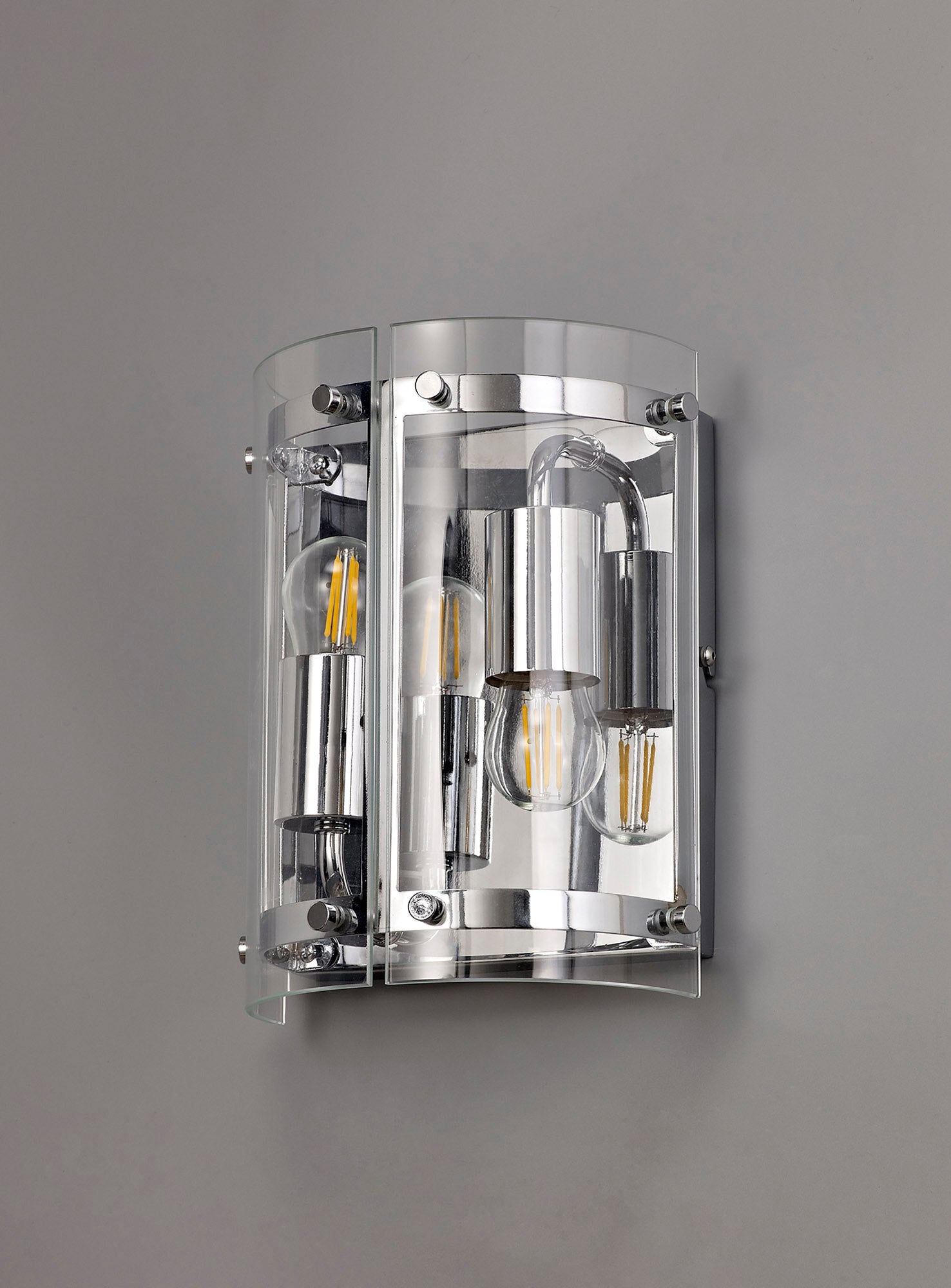 Camden Wall Light, 2 Light E27, Polished Chrome