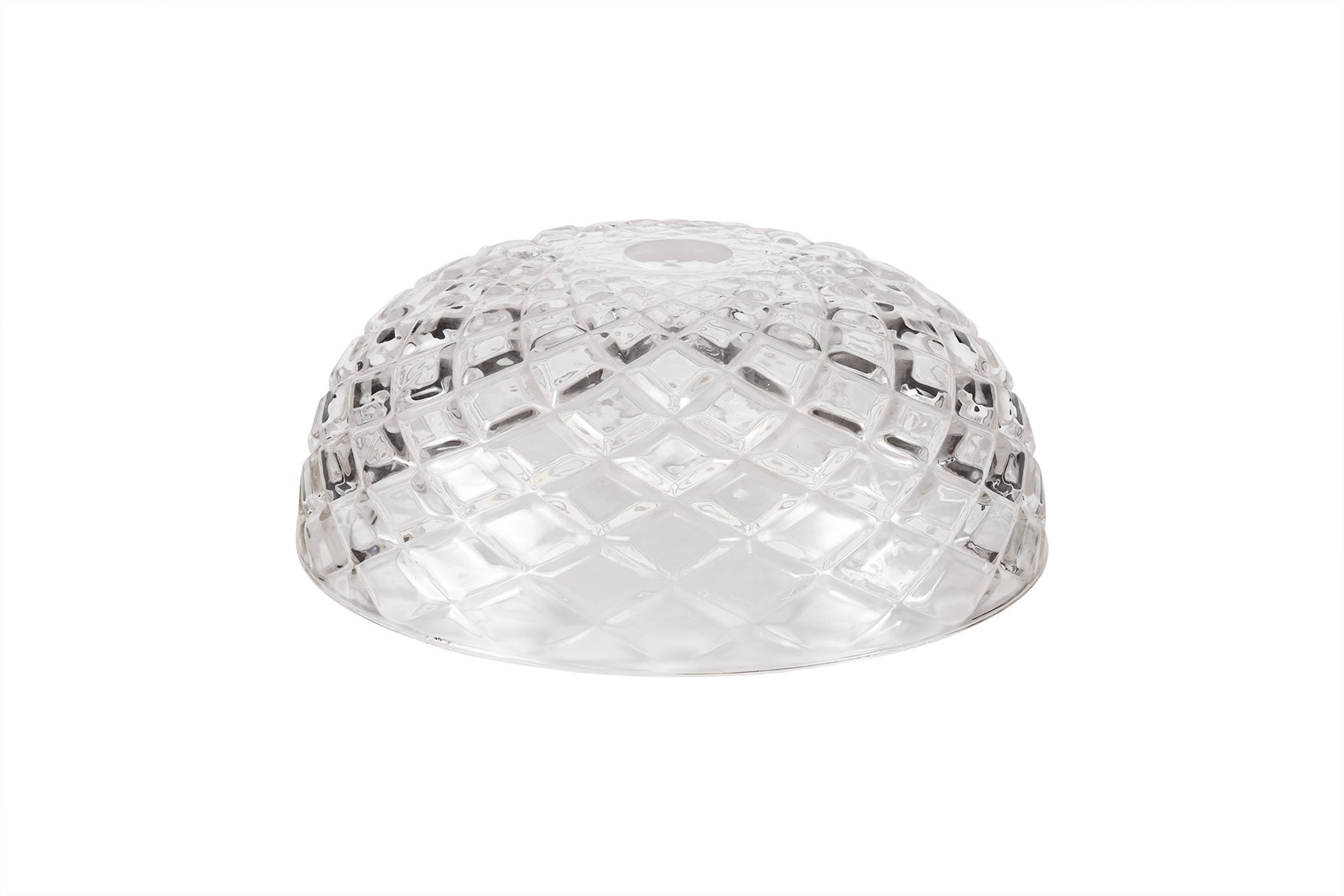 Docker Flat Round 30cm Patterned Clear Glass Lampshade LO180593