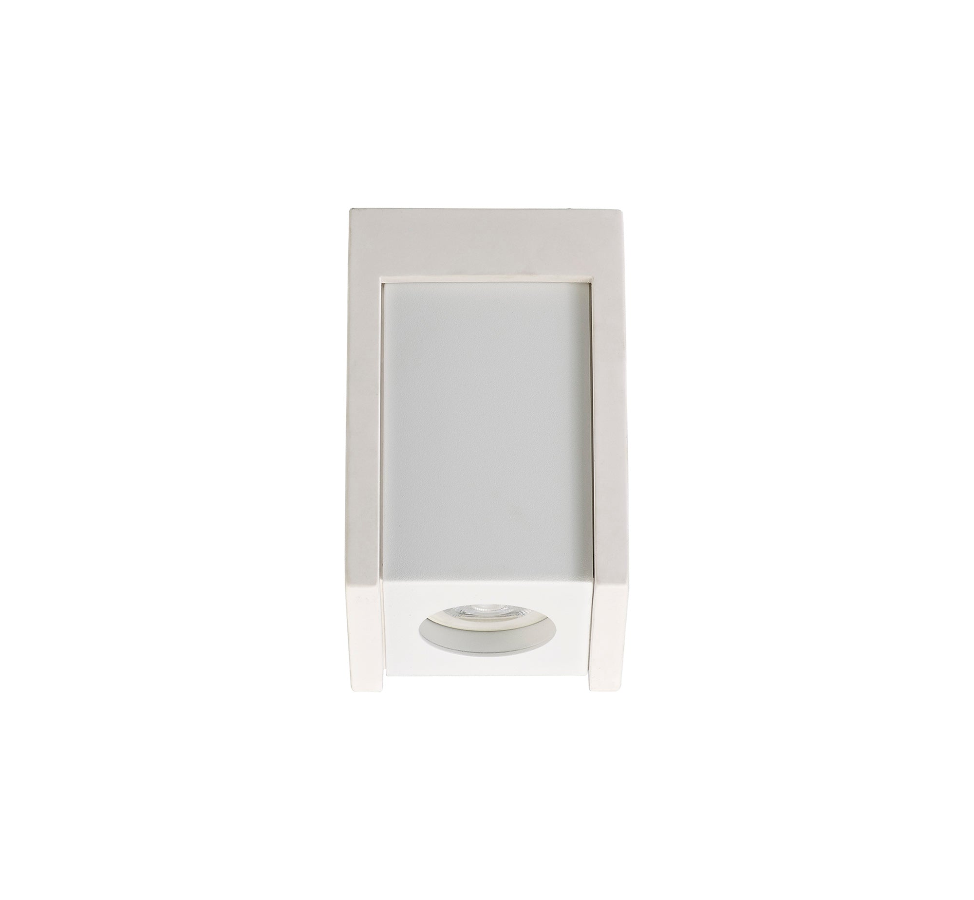 Erik 1 Light Square Ceiling GU10, White Paintable Gypsum With Matt White Cover LOK101083