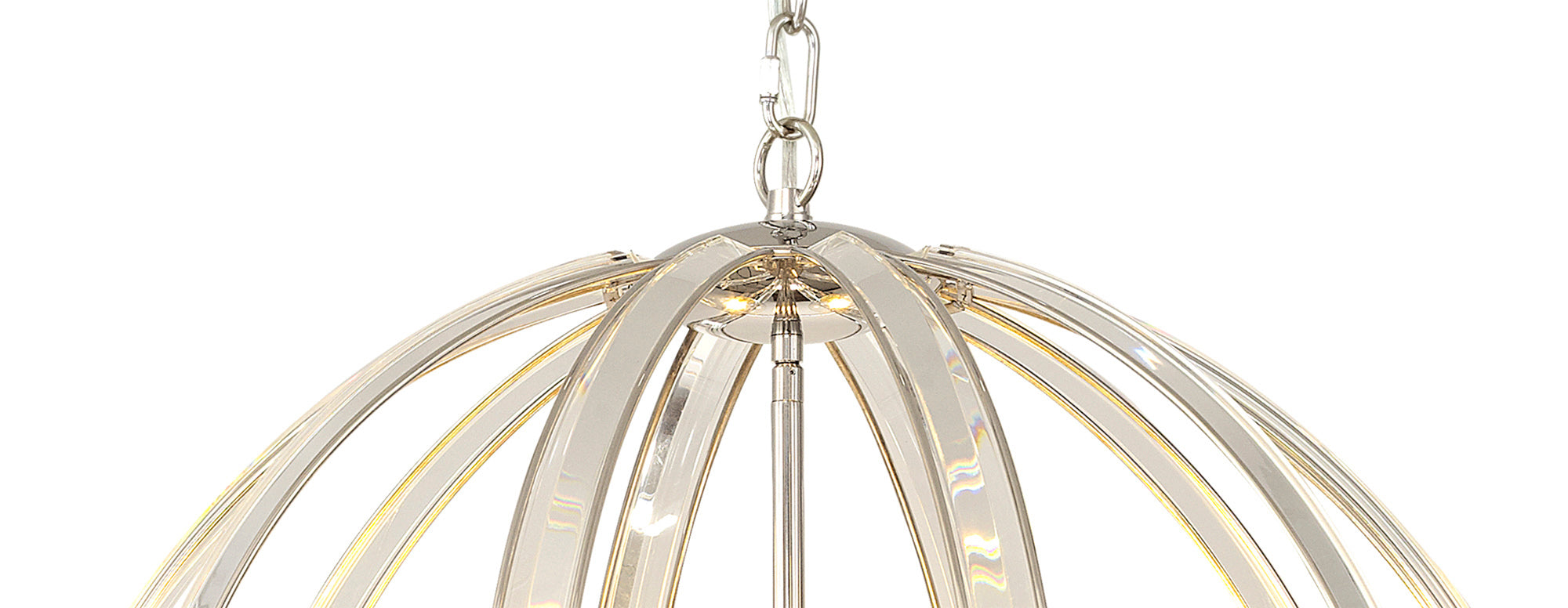 Lightologist Gol Large Round 6 Light Pendant Polished Nickel LO184253
