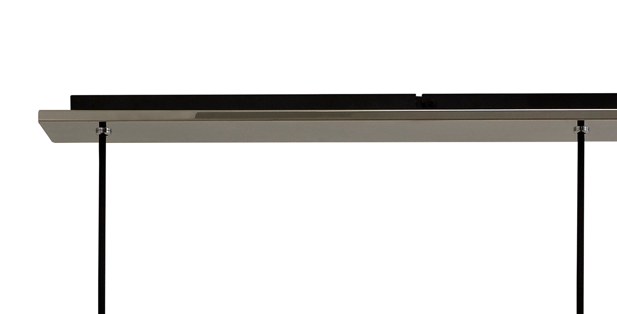 Lois Linear 3 Light Black & Chrome Smoked Glass Adjustable Pendant LO175903