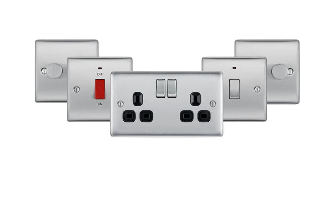 BG Nexus Brushed Steel Switches & Sockets