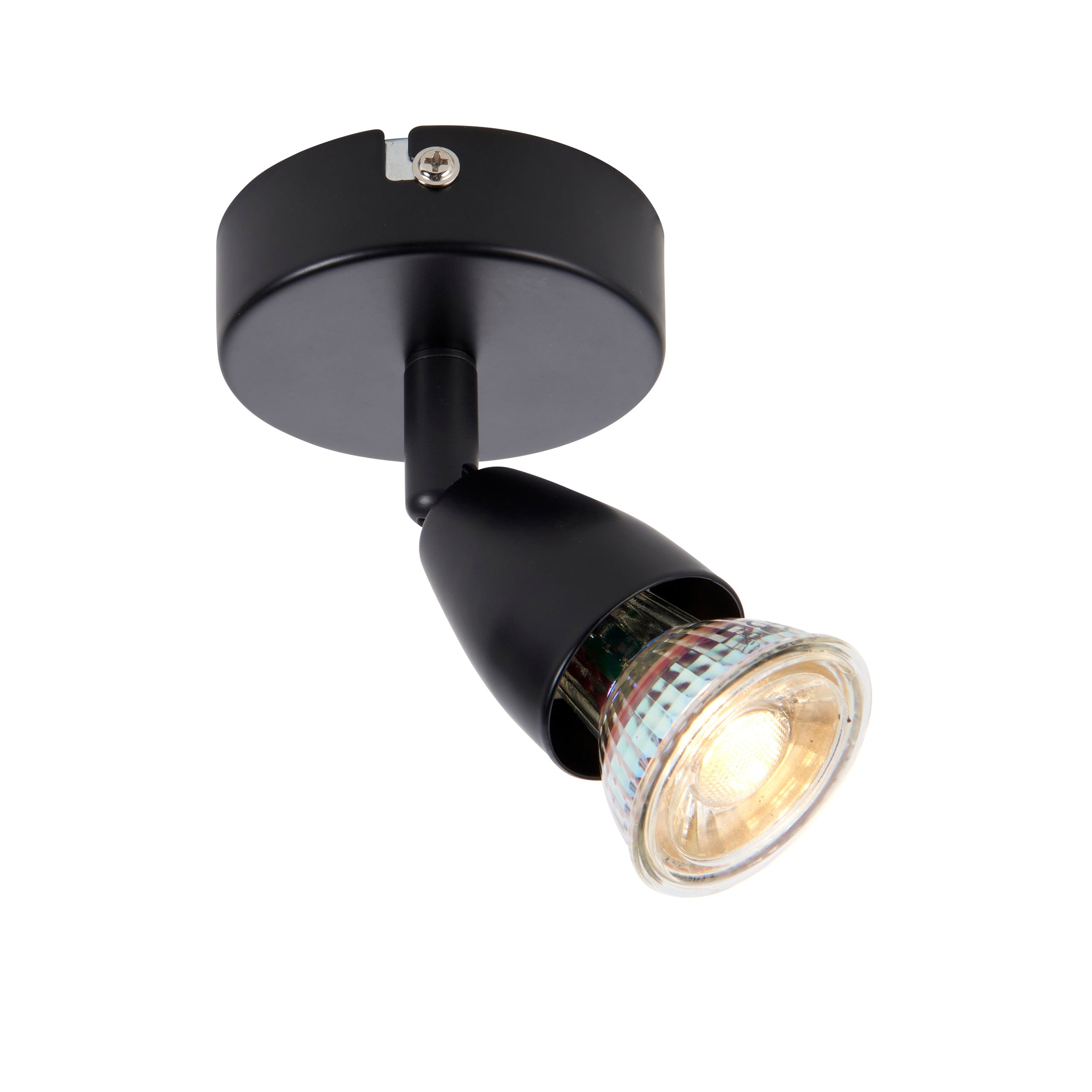 Saxby Lighting Amalfi 1lt Spot - Black 101328
