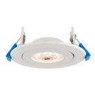 Saxby Lighting Shield360 4CCT Tri Wattage Tilt Fire Rated Downlight IP44 8W 103029