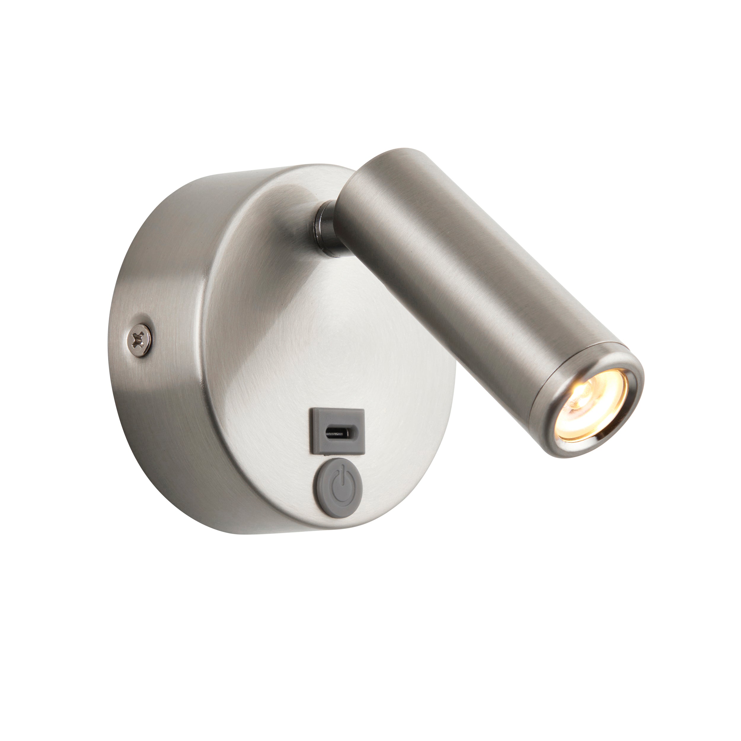 Saxby Lighting Lumos Mini 1lt Wall 3W 3000K - Stainless Steel 120966