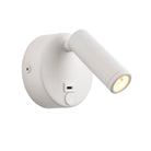 Saxby Lighting Lumos Mini 1lt Wall 3W 3000K - Matt White 120967