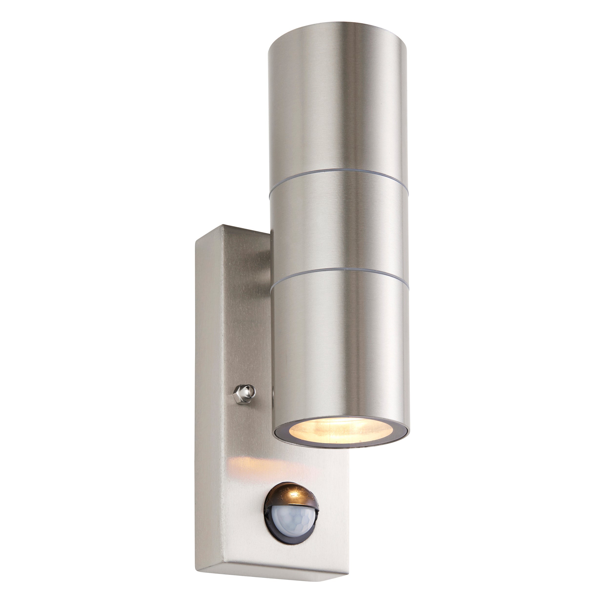 Saxby Lighting Scope PIR/Photocell 2lt Wall IP65 - Stainless Steel 121029