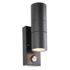 Saxby Lighting Scope PIR/Photocell 2lt Wall IP65 - Black 121033