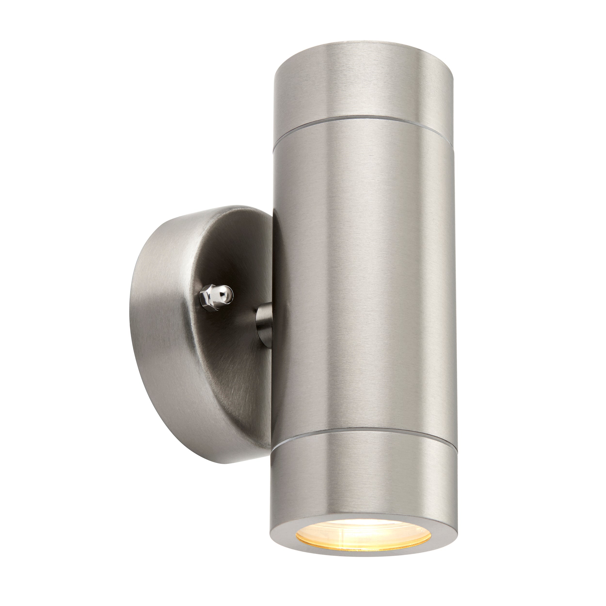 Saxby Lighting Palin 2lt Wall IP44 - Stainless Steel 13802