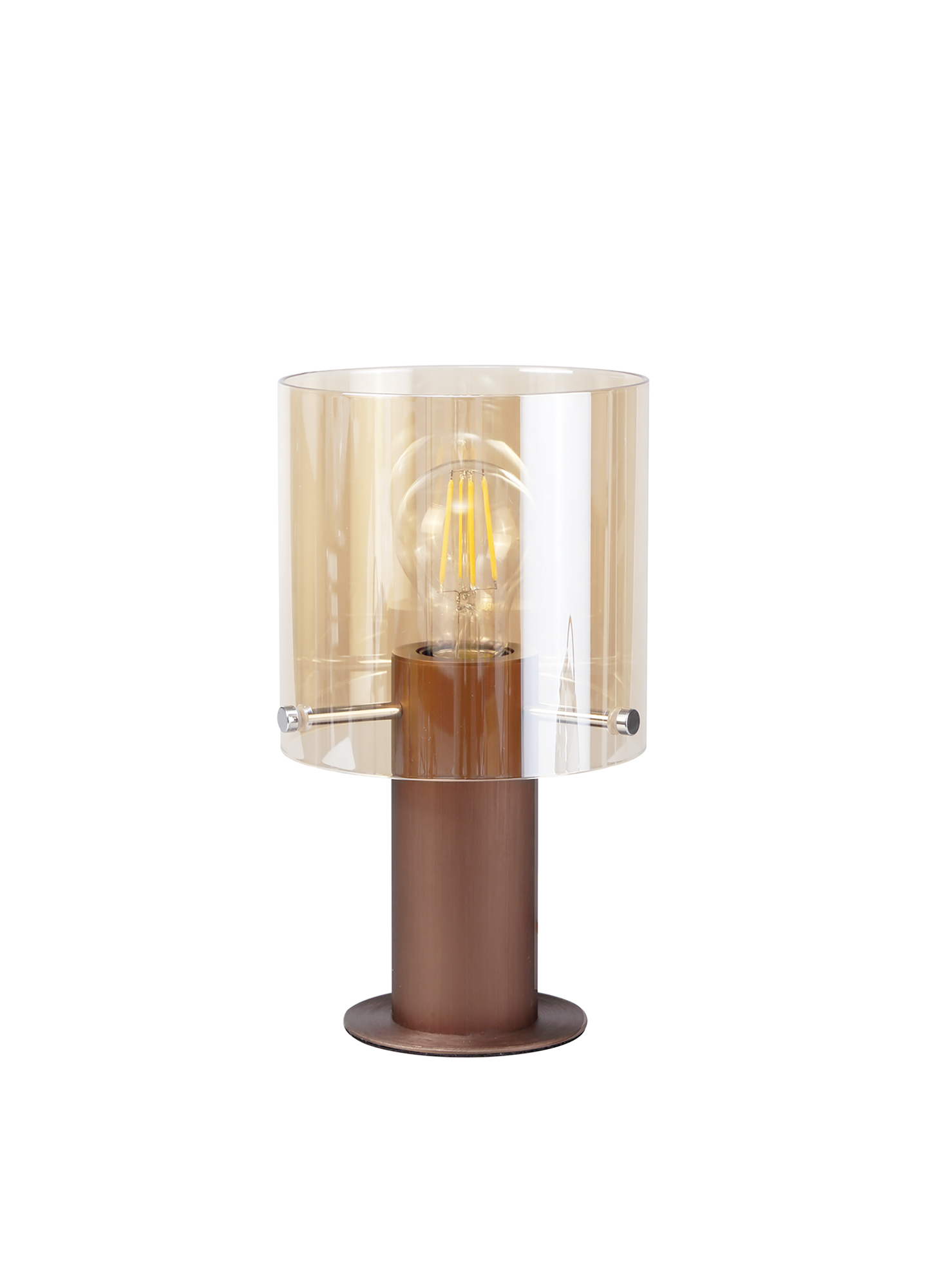 Lois Mocha & Amber Blended Glass Table Lamp lo182663
