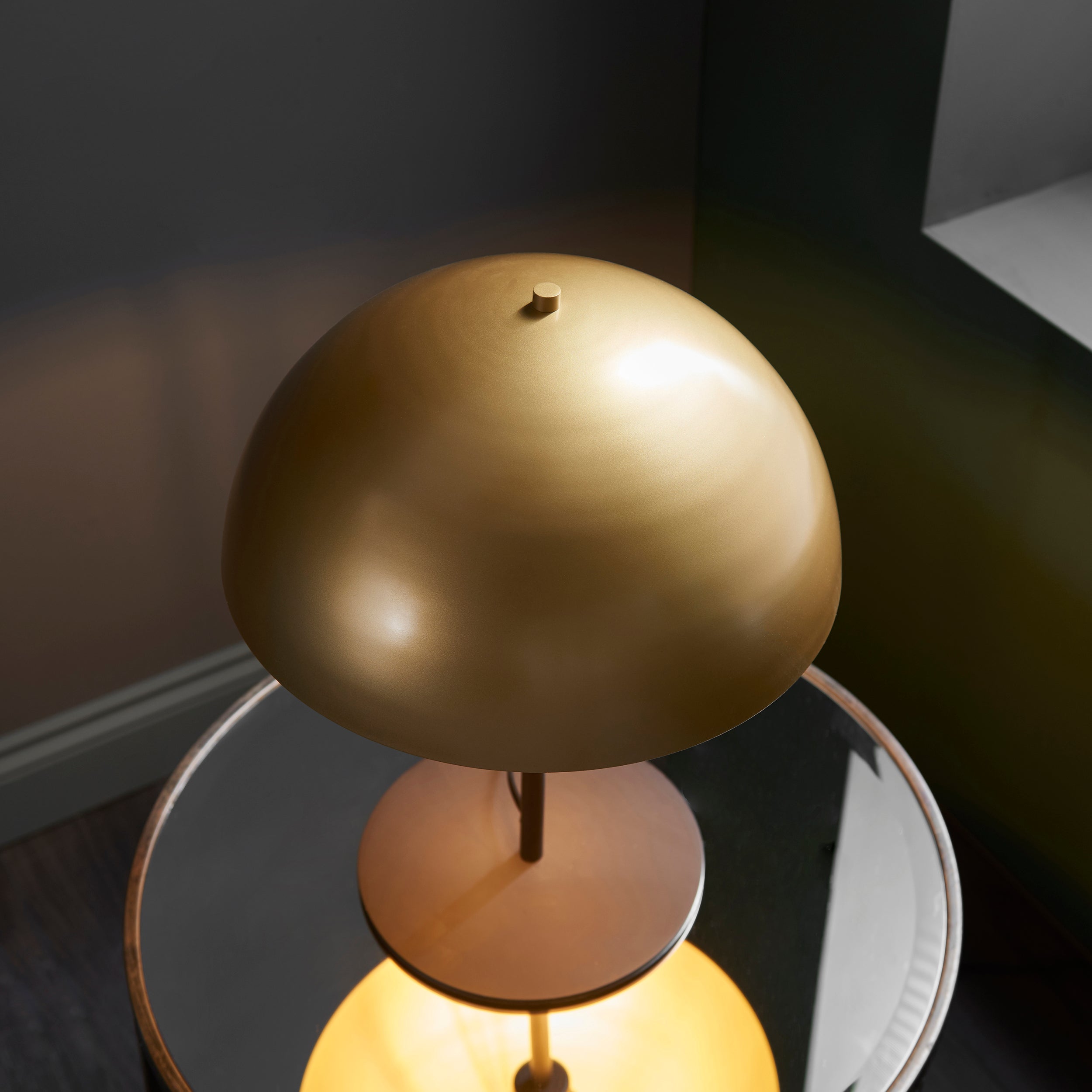 Lightologist Soft gold & dark bronze effect paint Complete Table Light