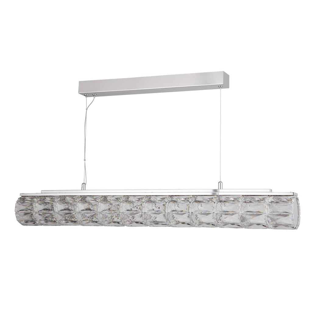 Searchlight 5861CC Remy LED Crystal Linear Ceiling Pendant in Polished Chrome Finish