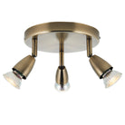 Saxby Lighting Amalfi 3lt Round - Antique Brass 60997