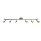 Saxby Lighting Amalfi 6lt Bar - Satin Nickel 61003