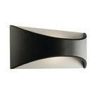 Saxby Lighting Vulcan CCT 300mm 1lt wall IP65 - Black 61865